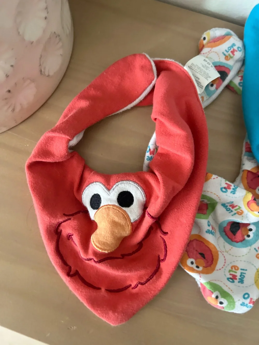 Sesame Street Infant Bib Set of 3 Elmo Cookie Monster Character Bibs